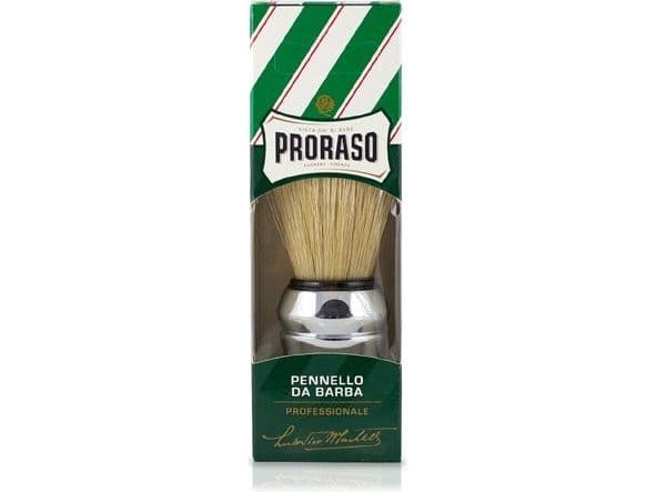 PRORASO Green barberhårbørste med bust