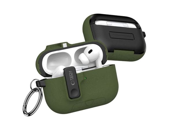 Tech-Protect Slim Hook etui til AirPods Pro 3 - grønn
