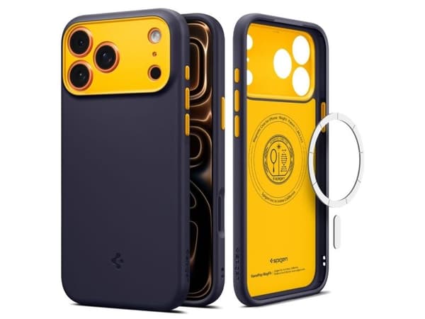 Spigen ACS10260, Mobilskal, Apple, iPhone 17 Pro Max, 17,5 cm (6.9"), Blåbär, Marinblå