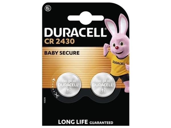 Duracell-batteri CR2430, 2 stk