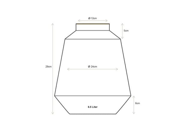PIP Studio Vase Stripes Light Blue 24x29
