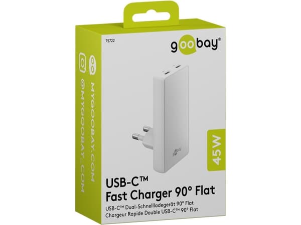 Goobay 75722, inomhus, AC, Vit
