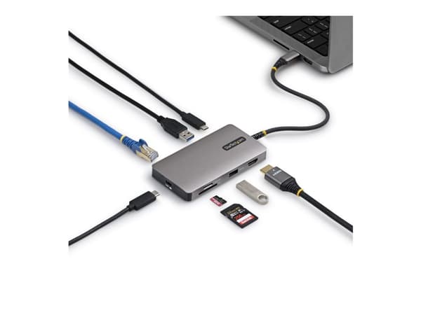 Startech - Dokkingstasjon - for bærbar - USB-C 3.2 Gen 2 - HDMI - 10GbE, 1GbE - 140 watt