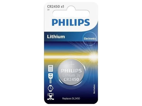 Philips CR2450 Knapcelle batteri 3V