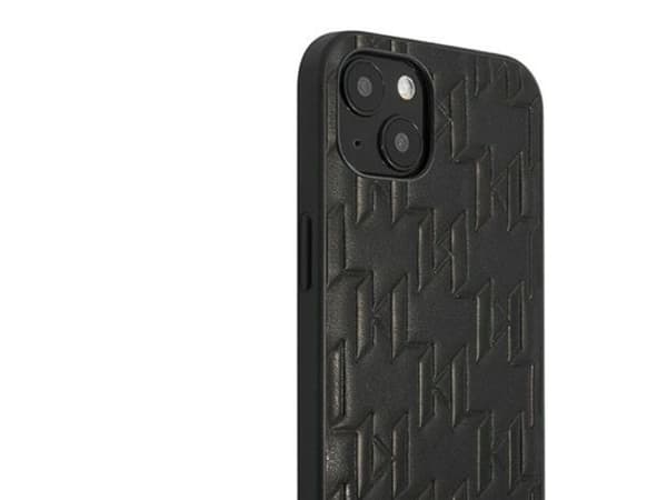 Karl Lagerfeld KLHCP13SMNMP1K hardcase til iPhone 13 mini 5,4" sort/sort Monogram-plakett