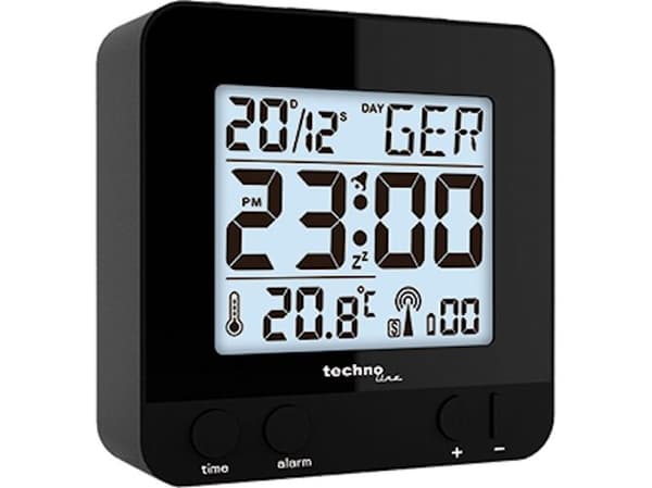 Technoline WT 235, Digitaalinen herätyskello, Musta, AAA Micro (LR03), 80 mm, 80 mm, 30 mm