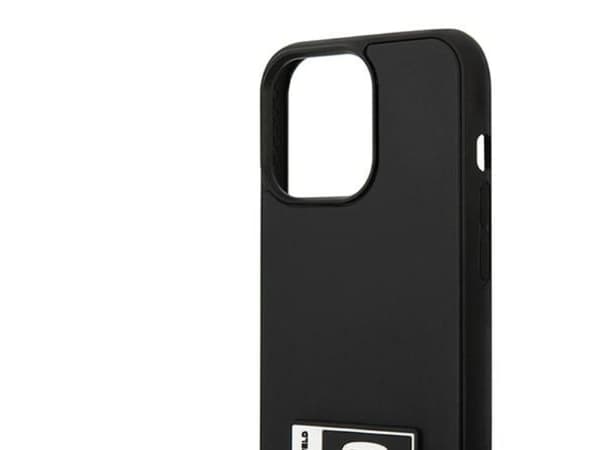 Karl Lagerfeld Ikonik patch-deksel for iPhone 13 Pro / iPhone 13 - svart