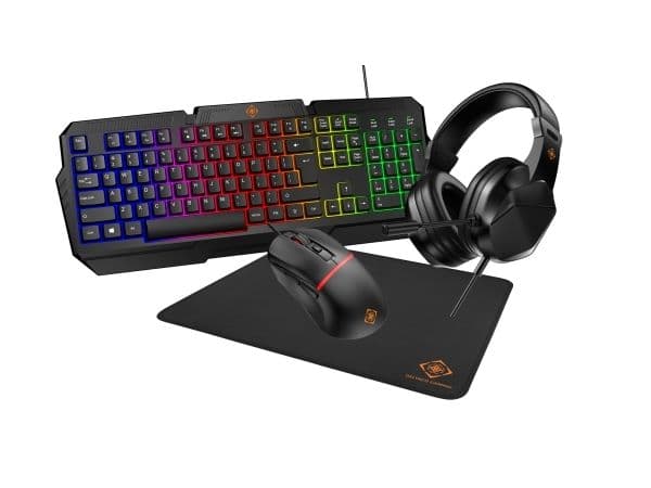 4-in-1 Gaming kit, US layout,Headset,Keyboard,Mice,Mousepad