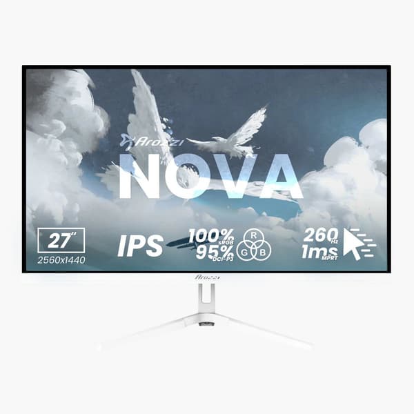 Arozzi Nova 27" IPS, 260Hz - Valkoinen