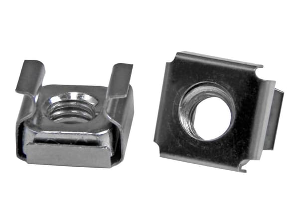 StarTech.com 50 Pkg M6 Cage Nuts for Server Rack Cabinet - Telinemutterit (50 kpl) - CABCAGENUTS6 - Telinemutterit (50 kpl) - P/N: RACK-18U-20-WALL...
