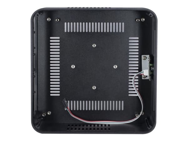 Inter-Tech A80S - USFF - mini-ITX - strømadapter 60 watt - svart - USB