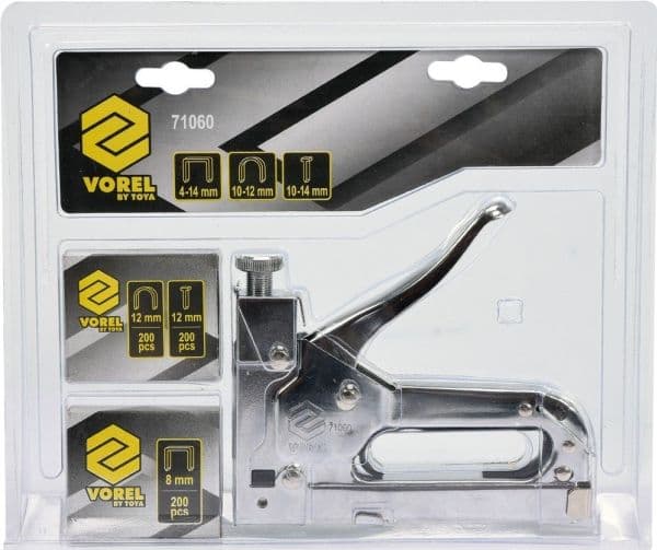 Vorel stiftemaskin for polstring 4-14 mm 3 funksjoner (71060)