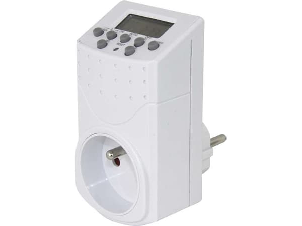 Emos P5506, Daglig timer/veckotimer, Vit, Knappar, 230 V, 2000 W, 8,7 A