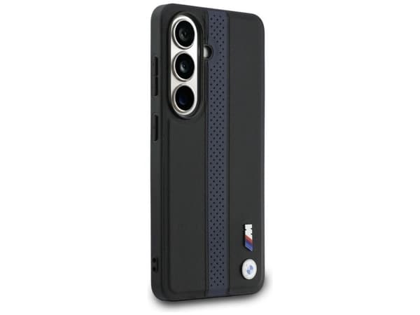 BMW perforert stripe-logo MagSafe-deksel for Samsung Galaxy S26 - Blå