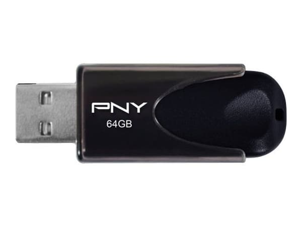 PNY Attaché 4 - USB-flashstasjon - 64 GB - USB 2.0