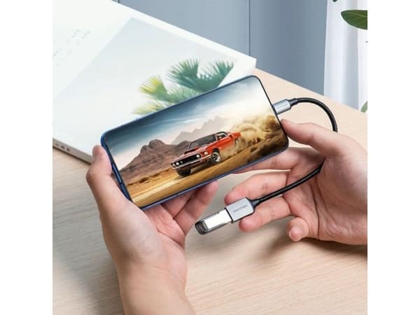 USB-adapter Vention USB-A till USB-C grå (6922794755079)