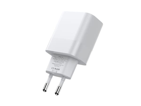 Tech-Protect C20W-lader 2x USB-C PD 20W - hvit