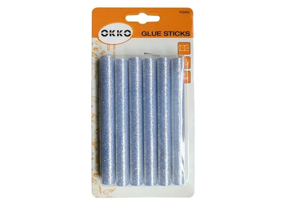 Okko Glue Sticks 6Pcs Set.11.2X100mm.Silver