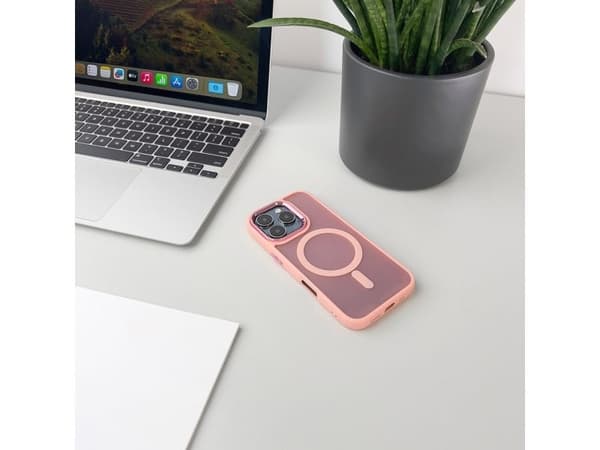 Magnetic Collection MagSafe iPhone 16 Pro Max-skal - rosa