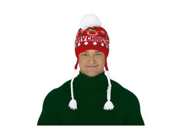 Julehue med hvide fletninger