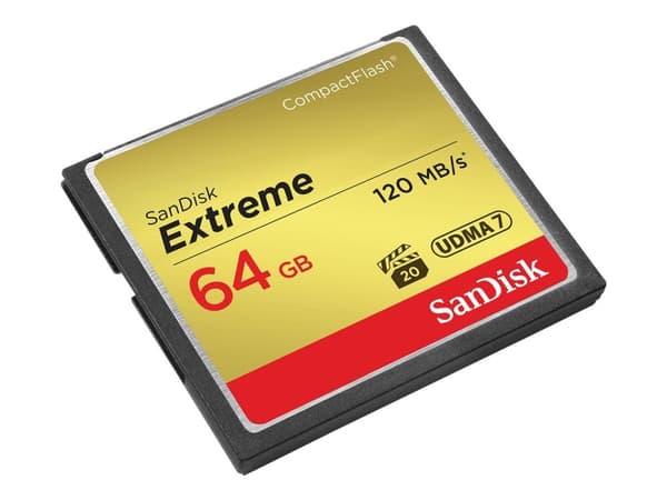 SanDisk Extreme - Flash-minneskort - 64 GB - 567x - CompactFlash