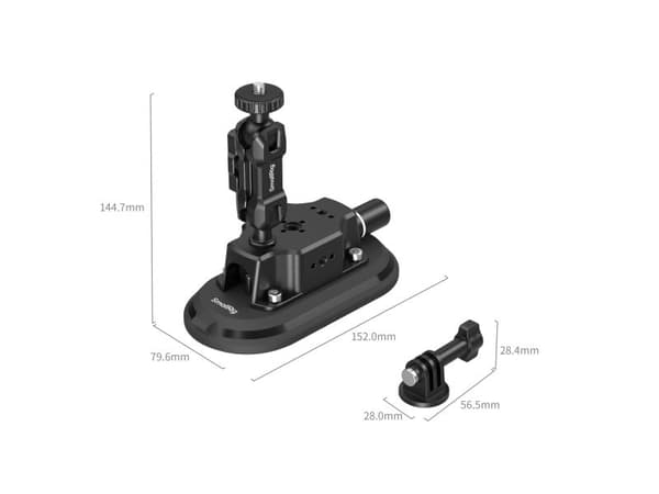SmallRig 5842 Sugemontering for bil 3 × 6" for actionkameraer