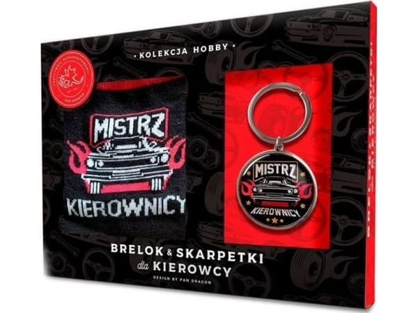 Nyckelring + sock set för chauffören