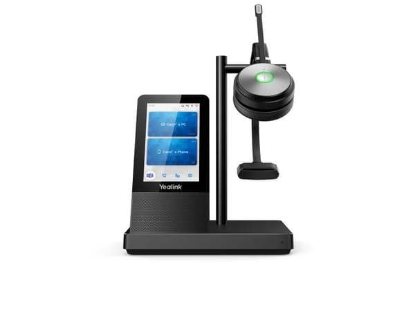 Yealink WH66 Mono - Headset - fullstorlek - DECT - trådlös - UC-certifierad