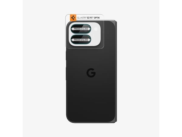 Spigen Optik EZ Fit, Google, Pixel 10 Pro Fold, Dammresistent, Reptålig, Transparent, 2 styck
