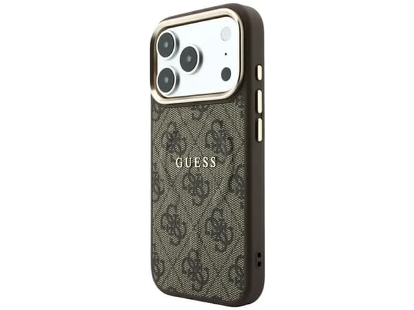 Guess Embossed 4G Classic MagSafe Case for iPhone 17 Pro Max / 18 Pro Max - Brown