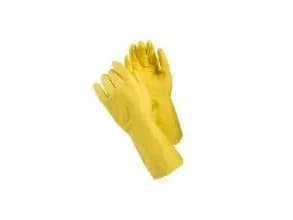 Handskar Tegera 8150 storlek M med latexfoder, gula, 10 par/förpackning