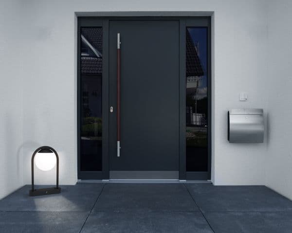 EGLO PRATA VECCHIA utomhus infälld stolpe E27 H450 svart
