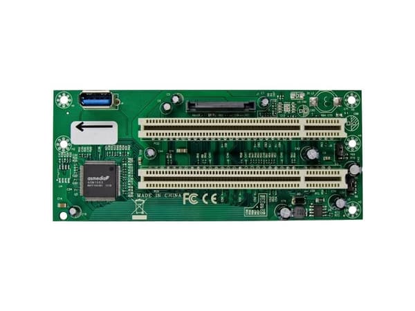InLine grensesnittkort PCIe x1 til 2x PCI 32-bit inkl. 60 cm kabel (76619K)