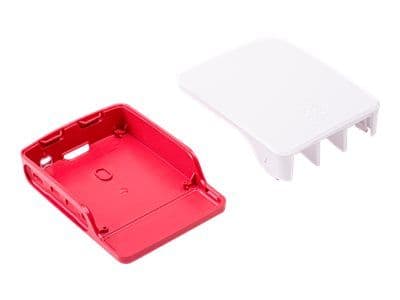 Vadelma Pi - Etui - ABS-muovia - rød/hvid