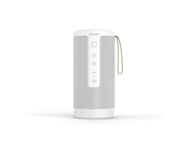 SAVIO BS-032 Bluetooth STEREO-kaiutin, 2x5W valkoinen, AUX, SD, TWS