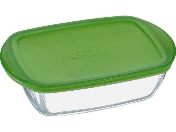 Pyrex PYRG4CRC23H, Låda, Rektangulär, Grön, Transparent, Glas, 1 styck