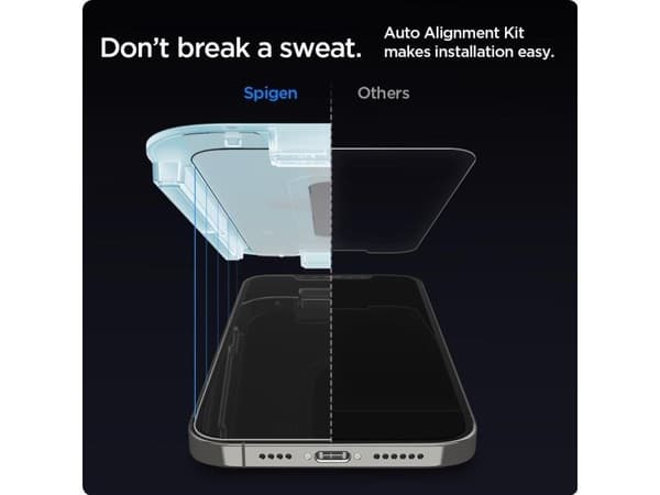 Spigen AGL01801, Apple, iPhone 12 / iPhone 12 Pro, Transparent, 2 styck