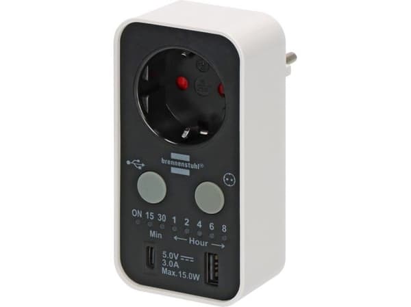 Brennenstuhl 1506180 digital socket timer 3000 W IP20 (1506180)