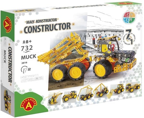 Constructor Pro Muck 7-in-1-metallirakentamisen sarja