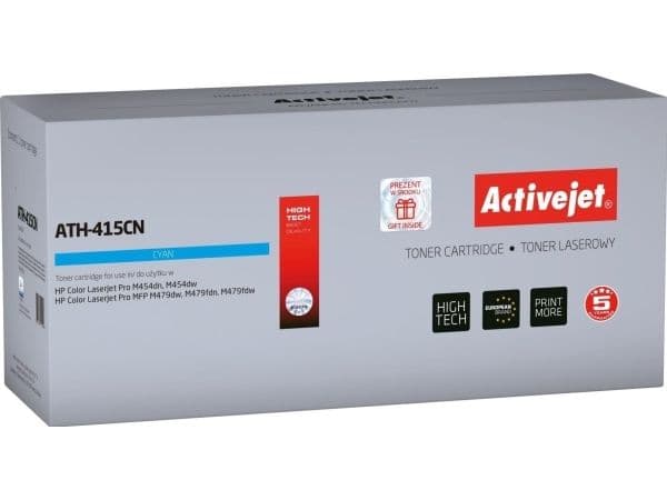 Activejet ATH-415CN CHIP, 2100 sidor, Cyan, 1 styck