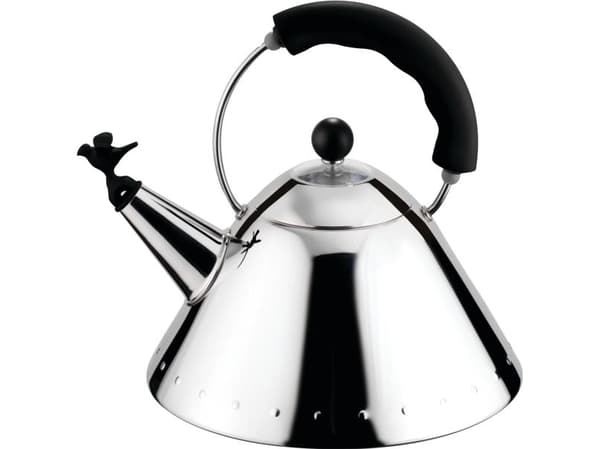 Alessi 9093 B, 2 L, Rustfrit stål, Sort, Rustfrit stål, Polyamid, 220 mm