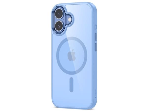 Tech-Protect MagMat MagSafe-deksel til iPhone 17 - Transparent blå