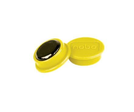 Magneter 13mm Nobo gule - (10 stk.)