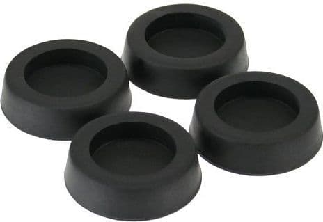 InLine gummiføtter for PC-vesker - svart