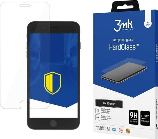 3MK HardGlass, Apple, iPhone 7/8 Plus, Dammresistent, Reptålig, Transparent, 1 styck