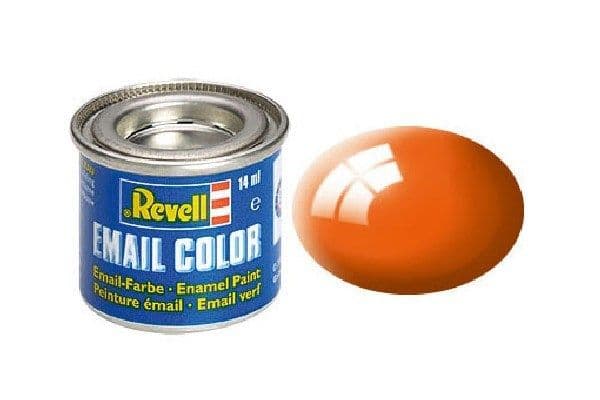 Emalj 14 ml, orange, blank