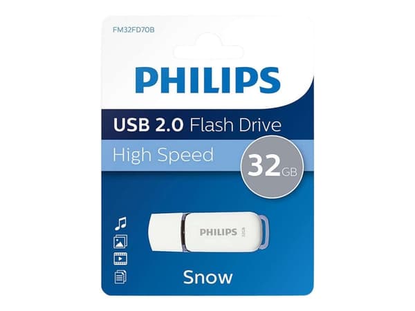 Philips FM32FD70B Snow Edition 2.0 - USB-flashstasjon - 32 GB - USB 2.0