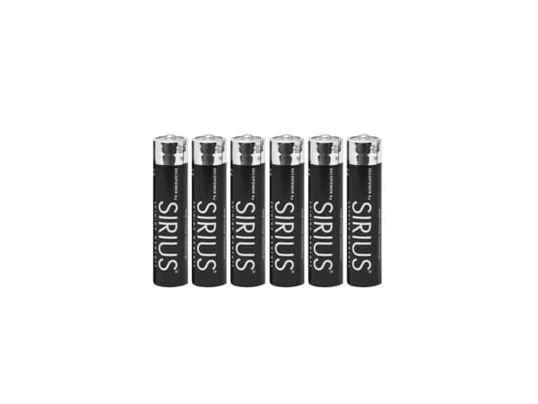 Sirius DecoPower AAA-batterier - 6 stk