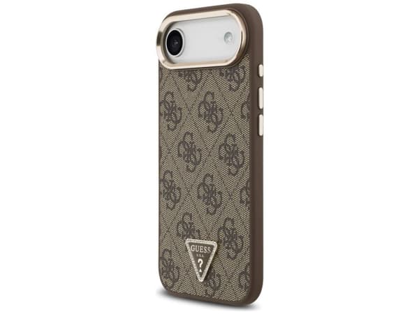 Guess 4G Triangle Logo MagSafe-etu til iPhone Air, brun/gull