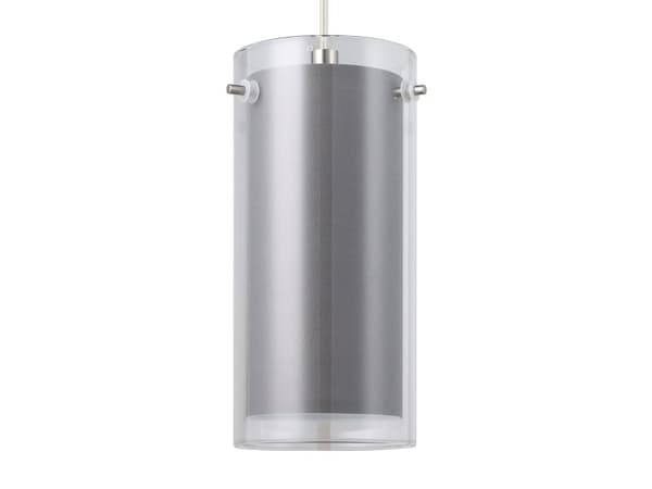 EGLO PINTO TEXTIL vegglampe E27 BS/grå/klar